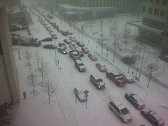 snow gridlock