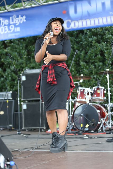 Livre Performs At Unity In The Community