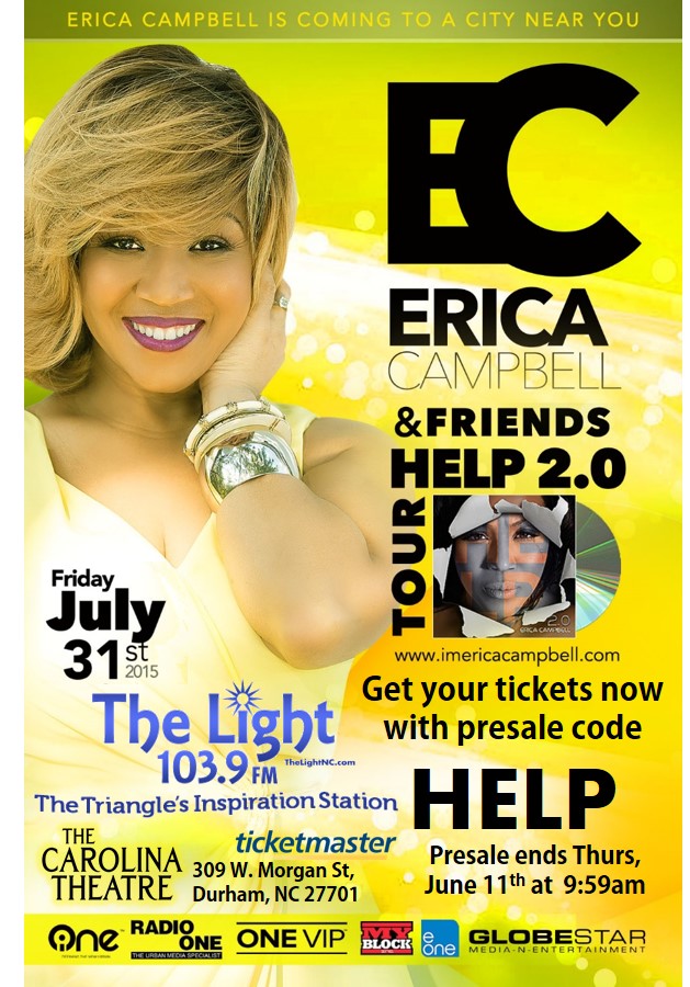 Erica Campbell HELP Tour Promo