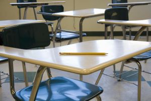 An empty classroom