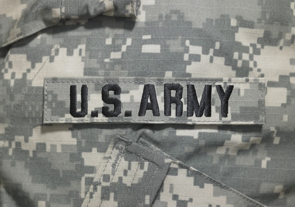 Army uniform, close-up
