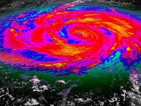 Hurricane Infrared Satellite View V1 (HD)