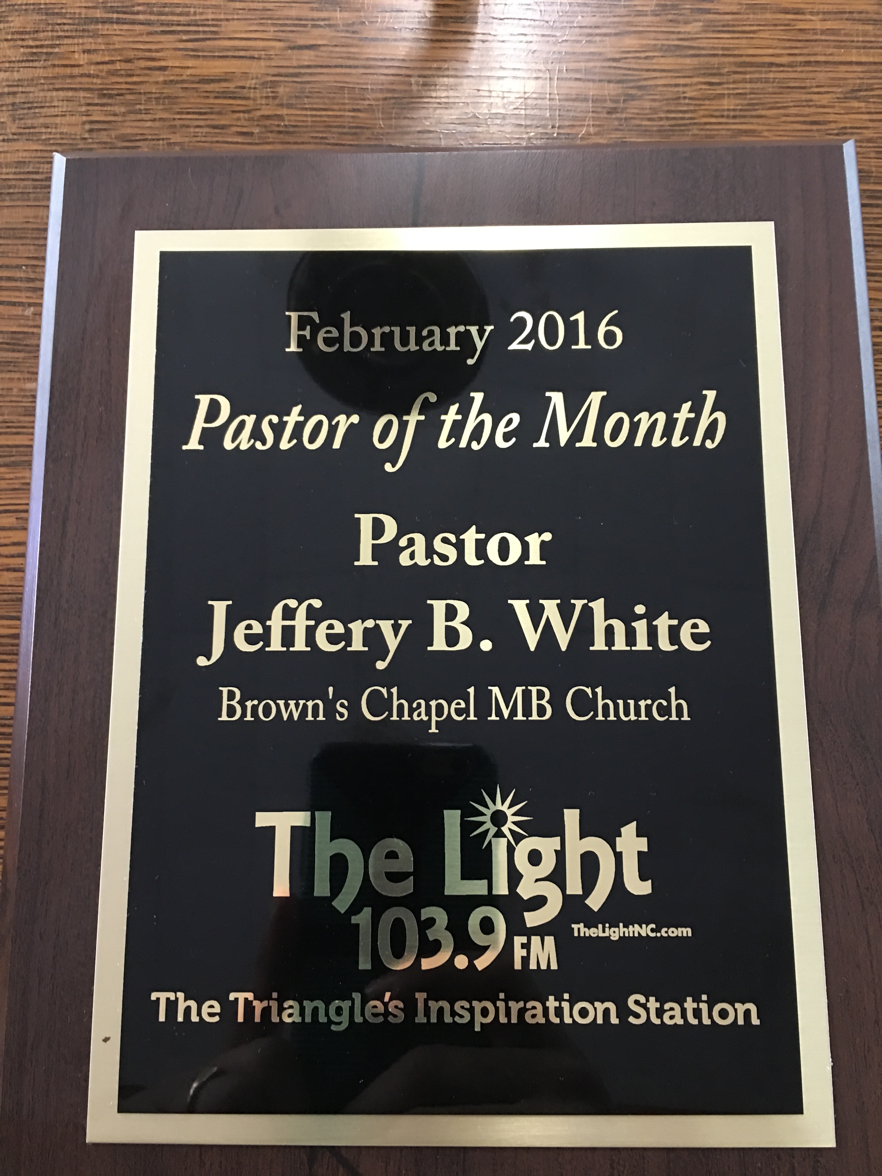 February 2016 Pastor Of The Month