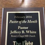 February 2016 Pastor Of The Month