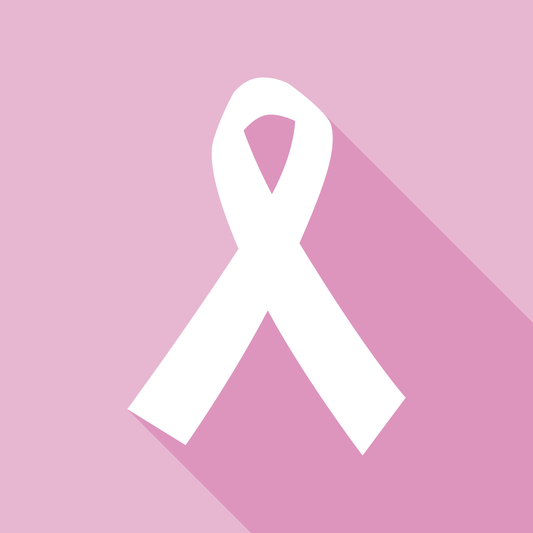 Pink Cancer Ribbon Icon