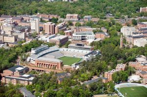 Aerial View of the University North Carolina Campus