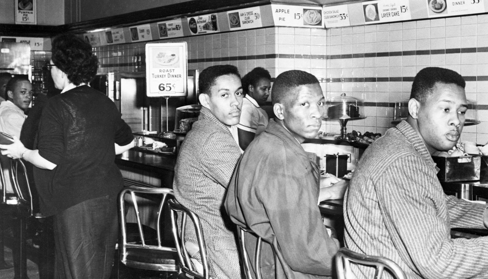 Black Students Sitting-In at Woolworth's