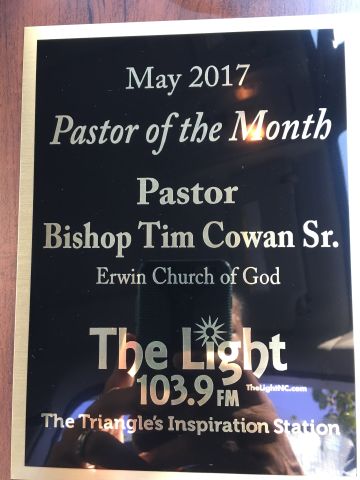 Pastor of the Month - Raleigh