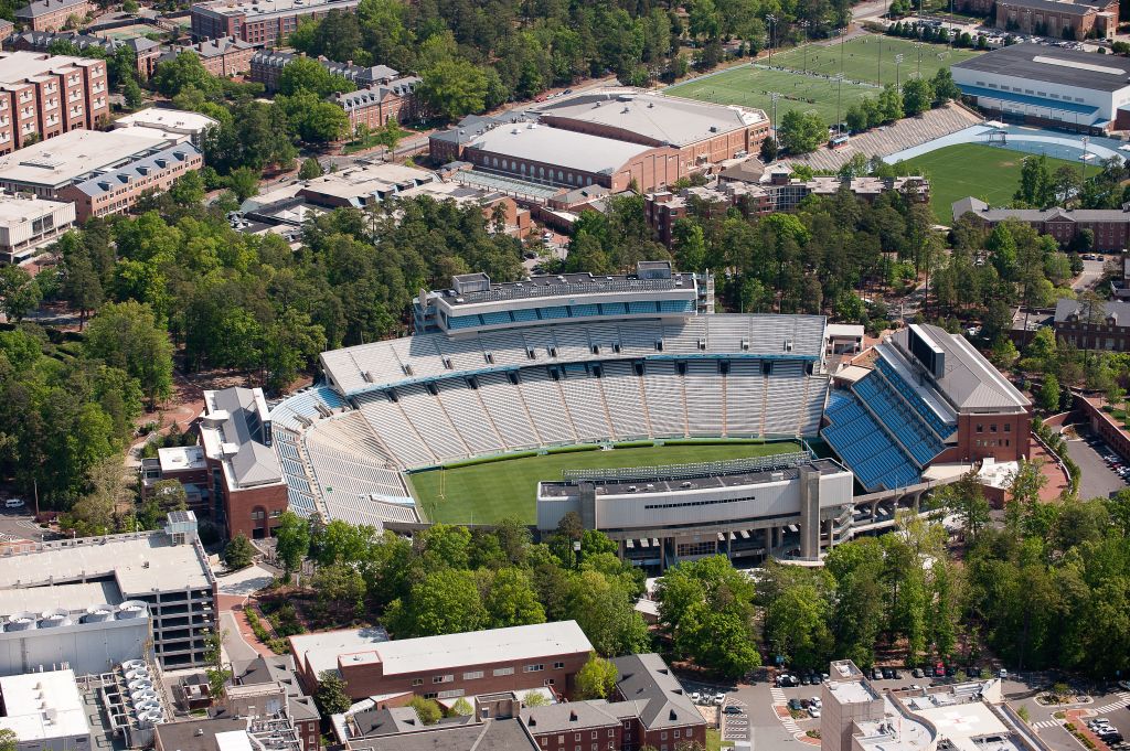 Aerial View of the University North Carolina Campus
