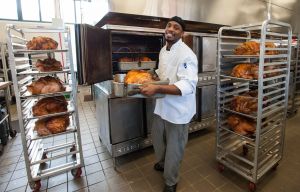 Thanksgiving Dinner prep at Pine St. Inn, Boston