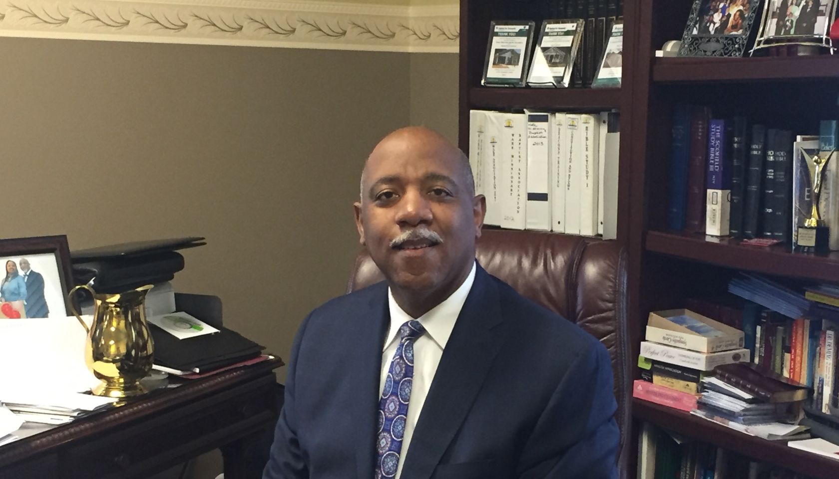 Pastor of the Month presentation Pastor Connelly Jr.