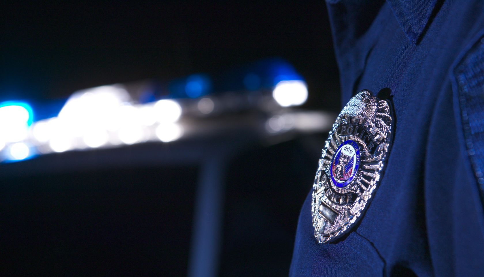 Badge of police officer