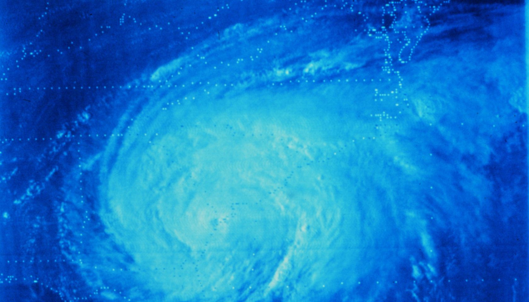 Photograph of Hurricane David making landfall on the Georgia Coast