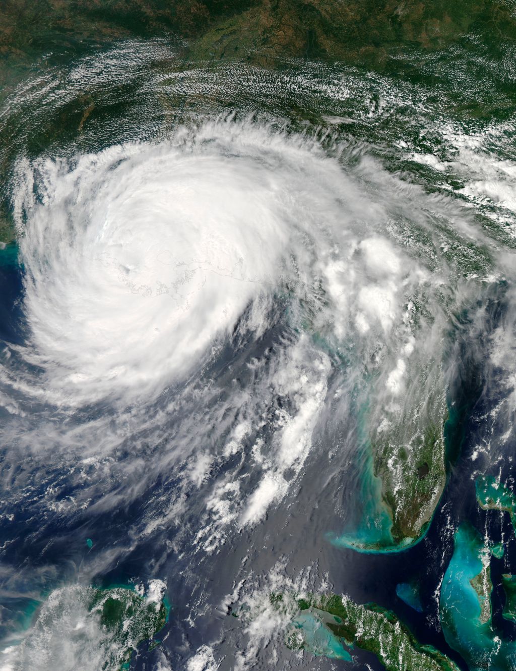 August 29, 2012 - Hurricane Isaac over Louisiana (afternoon overpass).