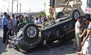 Car Accident At Artemis Chowk