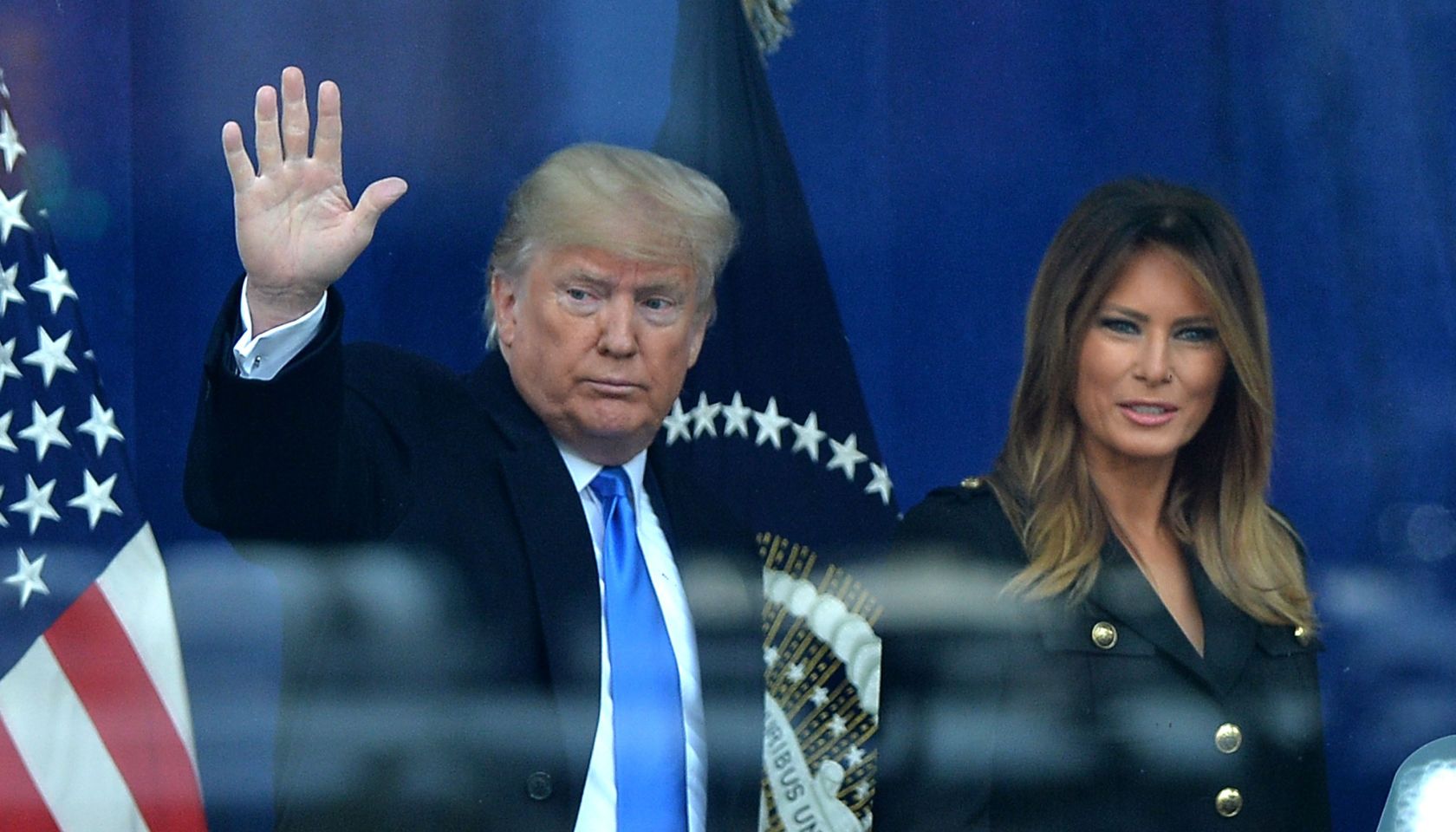 Donald J Trump, Melania Trump in attenda...