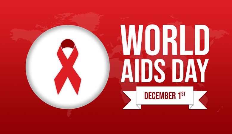 World AIDS day concept. Aids awareness illustration. December 1st