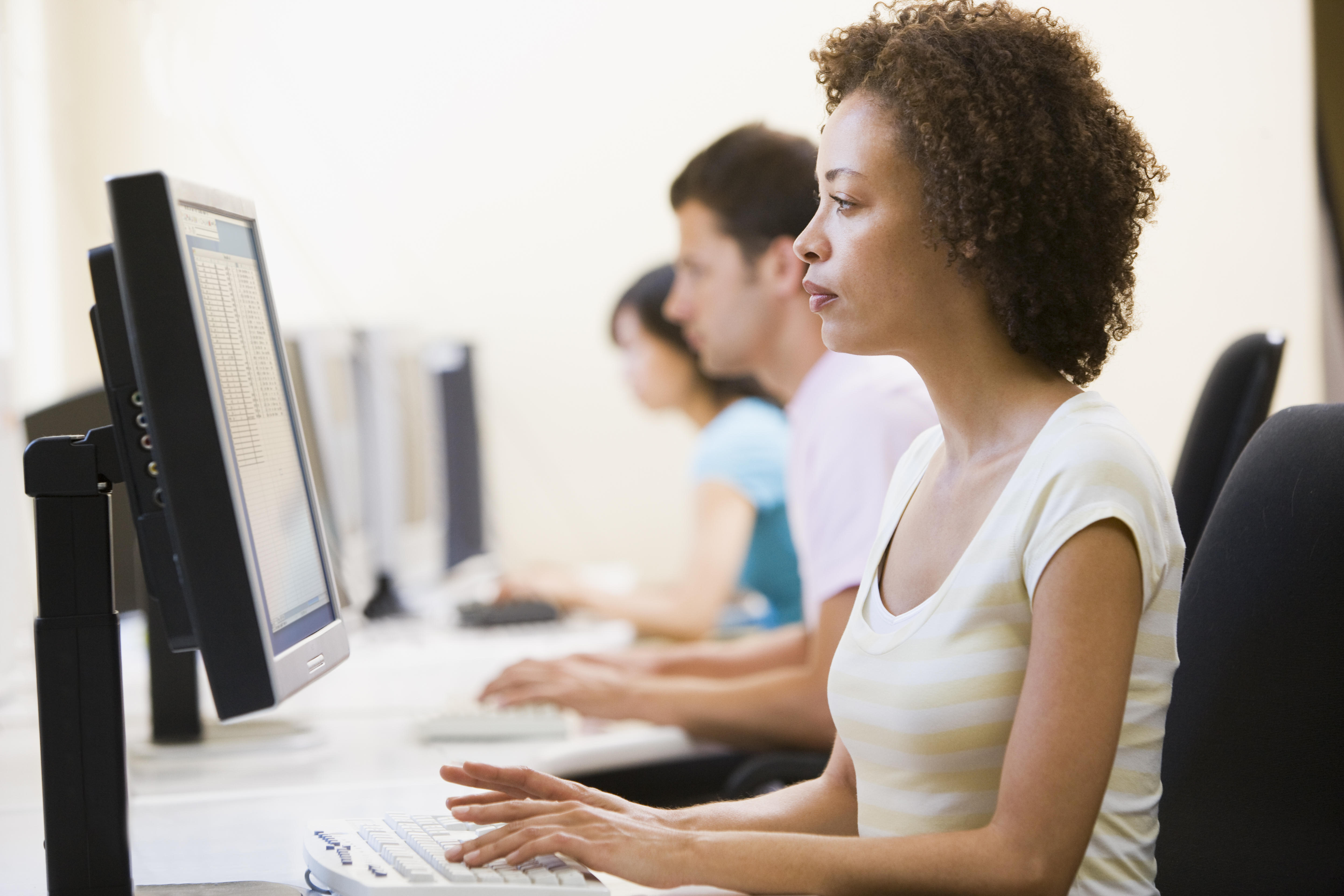 Woman on the Computer