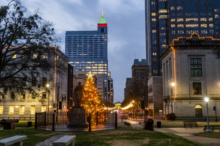 Downtown Raleigh NC Christmas